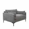 Zuiver Fauteuils Fauteuil En Tissu Gris