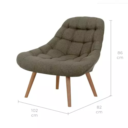 Rendez Vous Déco Fauteuils Fauteuil En Tissu Gris Foncé 4 Rendez Vous Déco Fauteuils Fauteuil En Tissu Gris Foncé – Image 4