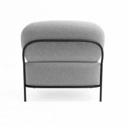 Potiron Paris Fauteuils Fauteuil En Tissu Gris Foncé -Chaise Soldes Magasin fauteuil en tissu gris fonce 2