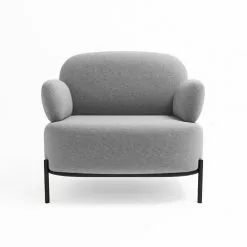 Potiron Paris Fauteuils Fauteuil En Tissu Gris Foncé