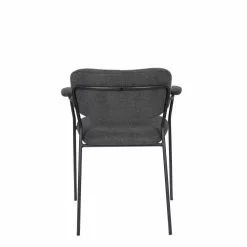 White Label Fauteuils Fauteuil En Tissu Gris Foncé