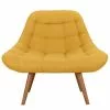 Rendez Vous Déco Fauteuils Fauteuil En Tissu Jaune