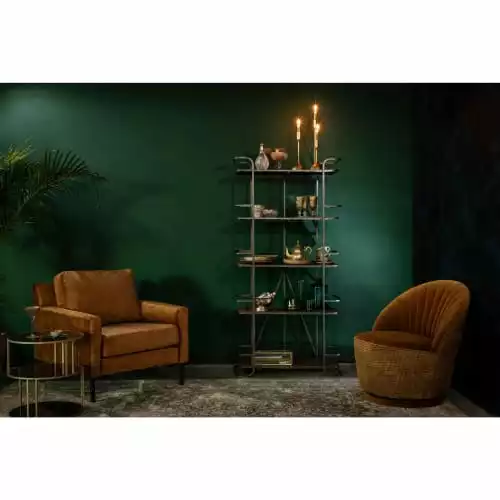 Dutchbone Fauteuils Fauteuil En Tissu Marron 3 Dutchbone Fauteuils Fauteuil En Tissu Marron – Image 3