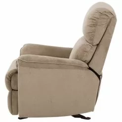 Beliani Fauteuils Fauteuil En Tissu Marron Clair -Chaise Soldes Magasin fauteuil en tissu marron clair 3