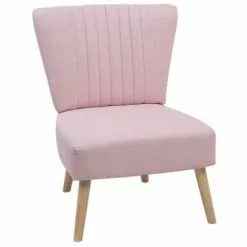 Beliani Fauteuils Fauteuil En Tissu Rose