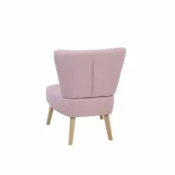 Beliani Fauteuils Fauteuil En Tissu Rose -Chaise Soldes Magasin fauteuil en tissu rose 4