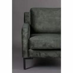 Dutchbone Fauteuils Fauteuil En Tissu Vert Kaki -Chaise Soldes Magasin fauteuil en tissu vert kaki 3
