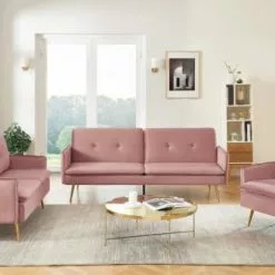 Baita Fauteuils Fauteuil En Velours 1 Place Rose Poudré -Chaise Soldes Magasin fauteuil en velours 1 place rose poudre 5