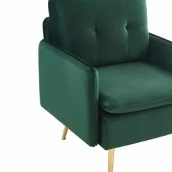 Baita Fauteuils Fauteuil En Velours 1 Place Vert Foncé -Chaise Soldes Magasin fauteuil en velours 1 place vert fonce 4