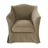 Maisons Du Monde Fauteuils Fauteuil En Velours Beige