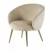 Maisons Du Monde Fauteuils Fauteuil En Velours Beige