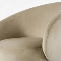 Maisons Du Monde Fauteuils Fauteuil En Velours Beige -Chaise Soldes Magasin fauteuil en velours beige 1000 2 32 209952 4