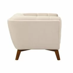 Rendez Vous Déco Fauteuils Fauteuil En Velours Beige -Chaise Soldes Magasin fauteuil en velours beige 3