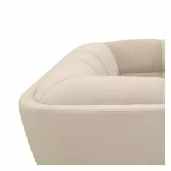 Rendez Vous Déco Fauteuils Fauteuil En Velours Beige -Chaise Soldes Magasin fauteuil en velours beige 5