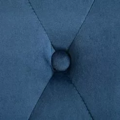 Beliani Fauteuils Fauteuil En Velours Bleu Foncé -Chaise Soldes Magasin fauteuil en velours bleu fonce 4