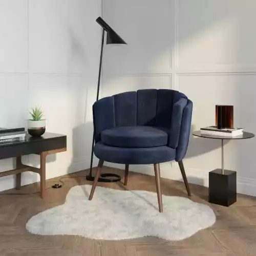 Potiron Paris Fauteuils Fauteuil En Velours Bleu Nuit 2 Potiron Paris Fauteuils Fauteuil En Velours Bleu Nuit – Image 2