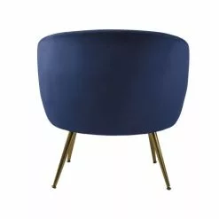 Maisons Du Monde Fauteuils Fauteuil En Velours Bleu Nuit -Chaise Soldes Magasin fauteuil en velours bleu nuit 1000 0 30 209950 3