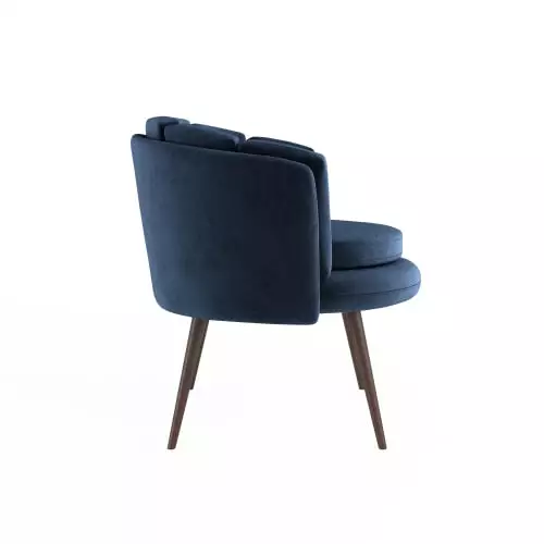 Potiron Paris Fauteuils Fauteuil En Velours Bleu Nuit 3 Potiron Paris Fauteuils Fauteuil En Velours Bleu Nuit – Image 3