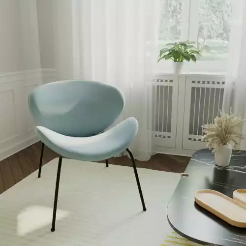 Potiron Paris Fauteuils Fauteuil En Velours Bleu Perle 6 Potiron Paris Fauteuils Fauteuil En Velours Bleu Perle – Image 6