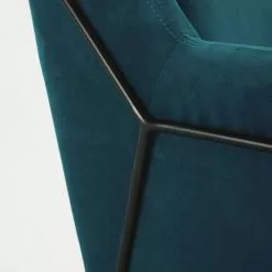 Maisons Du Monde Fauteuils Fauteuil En Velours Bleu Pétrole -Chaise Soldes Magasin fauteuil en velours bleu petrole 1000 12 5 174993 14