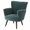 Maisons Du Monde Fauteuils Fauteuil En Velours Bleu Pétrole