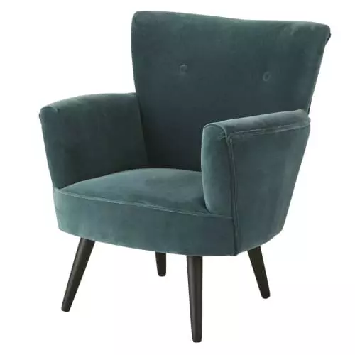Maisons Du Monde Fauteuils Fauteuil En Velours Bleu Pétrole 1 Maisons Du Monde Fauteuils Fauteuil En Velours Bleu Pétrole