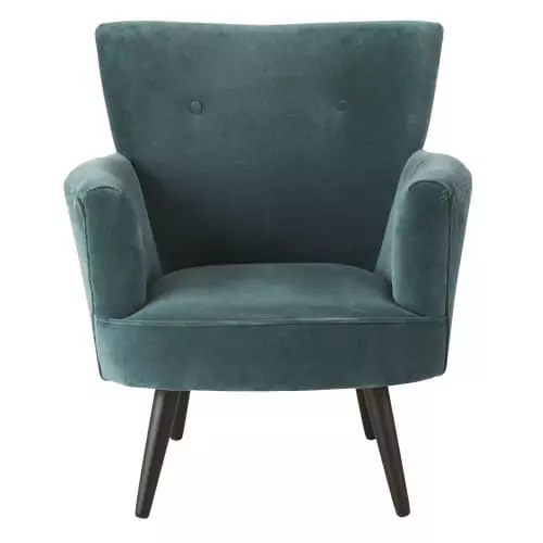 Maisons Du Monde Fauteuils Fauteuil En Velours Bleu Pétrole 2 Maisons Du Monde Fauteuils Fauteuil En Velours Bleu Pétrole – Image 2