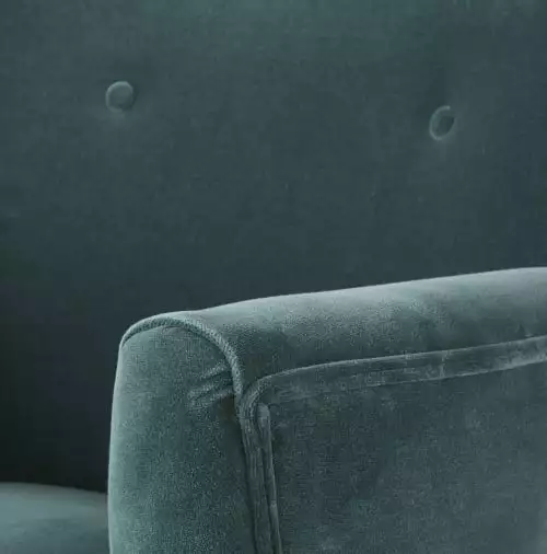 Maisons Du Monde Fauteuils Fauteuil En Velours Bleu Pétrole 4 Maisons Du Monde Fauteuils Fauteuil En Velours Bleu Pétrole – Image 4