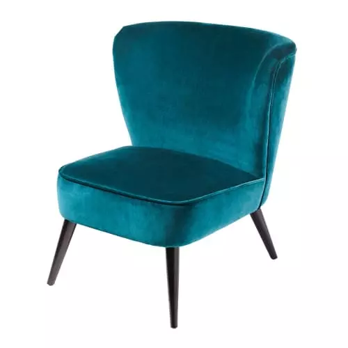 Maisons Du Monde Fauteuils Fauteuil En Velours De Coton Bleu Pétrole 1 Maisons Du Monde Fauteuils Fauteuil En Velours De Coton Bleu Pétrole