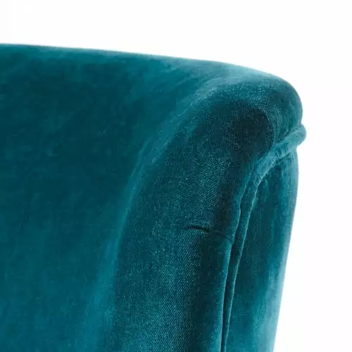 Maisons Du Monde Fauteuils Fauteuil En Velours De Coton Bleu Pétrole 3 Maisons Du Monde Fauteuils Fauteuil En Velours De Coton Bleu Pétrole – Image 3