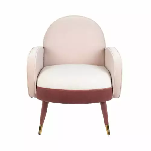 Zuiver Fauteuils Fauteuil En Velours Et Tissu Rose 3 Zuiver Fauteuils Fauteuil En Velours Et Tissu Rose – Image 3