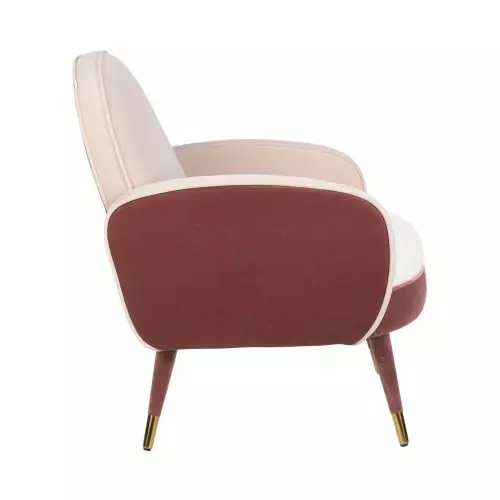 Zuiver Fauteuils Fauteuil En Velours Et Tissu Rose 4 Zuiver Fauteuils Fauteuil En Velours Et Tissu Rose – Image 4