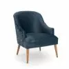 Hellin Fauteuils Fauteuil En Velours Fleuri