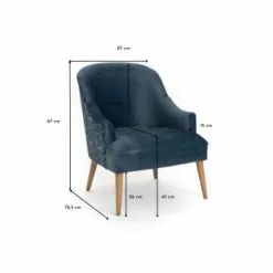 Hellin Fauteuils Fauteuil En Velours Fleuri -Chaise Soldes Magasin fauteuil en velours fleuri 4