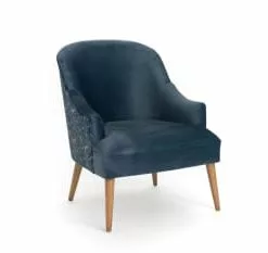 Hellin Fauteuils Fauteuil En Velours Fleuri -Chaise Soldes Magasin fauteuil en velours fleuri 5