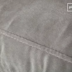 PIB Fauteuils Fauteuil En Velours Gris -Chaise Soldes Magasin fauteuil en velours gris 5