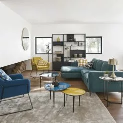 Maisons Du Monde Fauteuils Fauteuil En Velours Jaune Moutarde -Chaise Soldes Magasin fauteuil en velours jaune moutarde 1000 13 6 174994 8