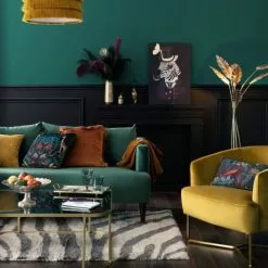 Maisons Du Monde Fauteuils Fauteuil En Velours Jaune Moutarde -Chaise Soldes Magasin fauteuil en velours jaune moutarde 1000 3 33 209953 6