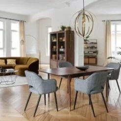 Maisons Du Monde Fauteuils Fauteuil En Velours Jaune Moutarde -Chaise Soldes Magasin fauteuil en velours jaune moutarde 1000 3 33 209953 7