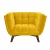 Rendez Vous Déco Fauteuils Fauteuil En Velours Jaune Pieds