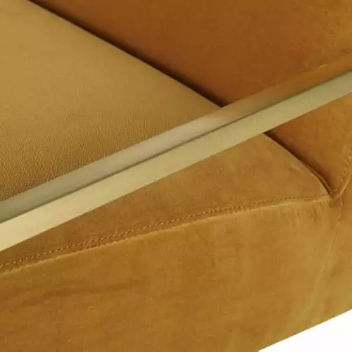 Maisons Du Monde Fauteuils Fauteuil En Velours Jaune Pieds En Acier Doré 3 Maisons Du Monde Fauteuils Fauteuil En Velours Jaune Pieds En Acier Doré – Image 3