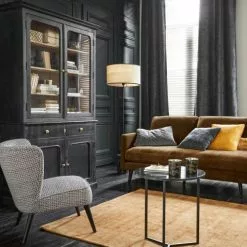 Maisons Du Monde Fauteuils Fauteuil En Velours Motifs Noirs Et Blancs -Chaise Soldes Magasin fauteuil en velours motifs noirs et blancs 1000 3 13 165940 19