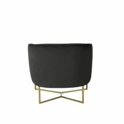 Maisons Du Monde Fauteuils Fauteuil En Velours Noir -Chaise Soldes Magasin fauteuil en velours noir 1000 4 34 209954 3