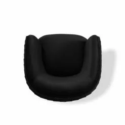 Micadoni Home Fauteuils Fauteuil En Velours Noir -Chaise Soldes Magasin fauteuil en velours noir 6