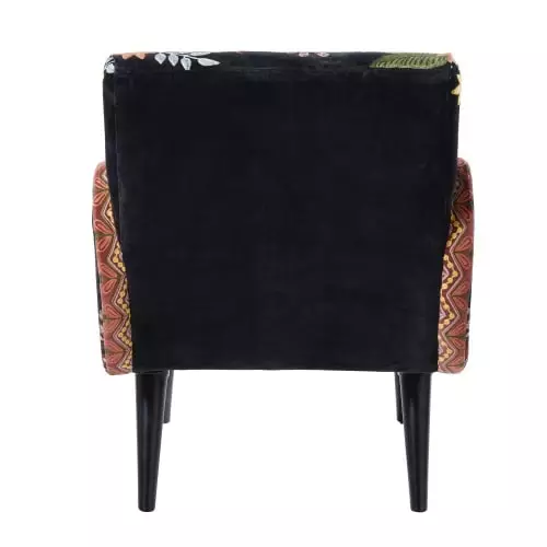 Maisons Du Monde Fauteuils Fauteuil En Velours Noir Brodé 5 Maisons Du Monde Fauteuils Fauteuil En Velours Noir Brodé – Image 5