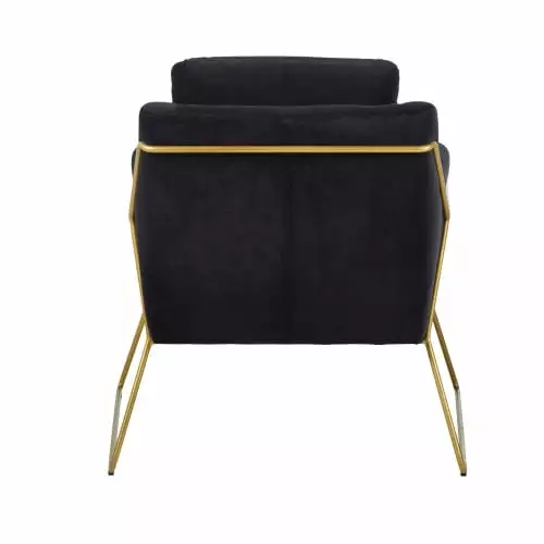 Maisons Du Monde Fauteuils Fauteuil En Velours Noir Et Coloris Laiton 3 Maisons Du Monde Fauteuils Fauteuil En Velours Noir Et Coloris Laiton – Image 3