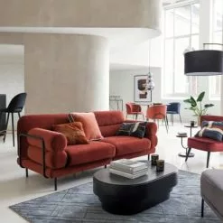 Maisons Du Monde Fauteuils Fauteuil En Velours Noir Et Marron -Chaise Soldes Magasin fauteuil en velours noir et marron 1000 4 4 225832 5