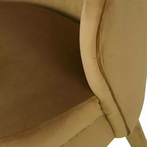Maisons Du Monde Fauteuils Fauteuil En Velours Ocre 3 Maisons Du Monde Fauteuils Fauteuil En Velours Ocre – Image 3