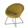 Maisons Du Monde Fauteuils Fauteuil En Velours Ocre