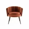 Potiron Paris Fauteuils Fauteuil En Velours Ocre